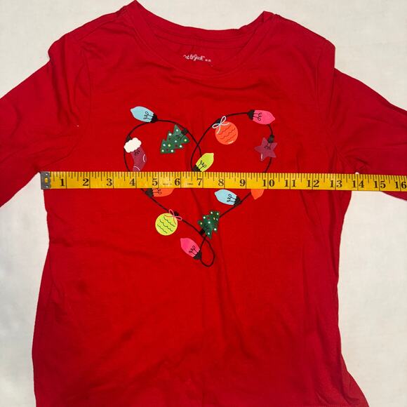 Lot of 3 Cat & Jack Girls 7/8 Top Holiday School Casual Everyday Basic Christmas - Picture 7 of 16